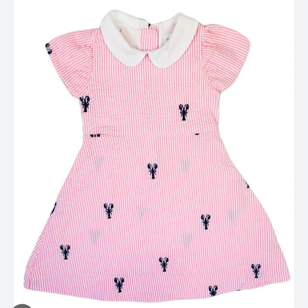 PIPING PRINTS NANTUCKET LOBSTER SEERSUCKER DRESS SOLD OUT !